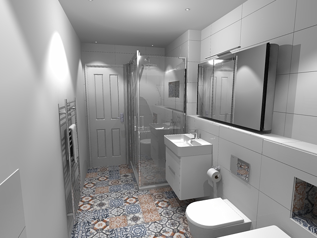 Bathroom Showroom CGI Design - 02